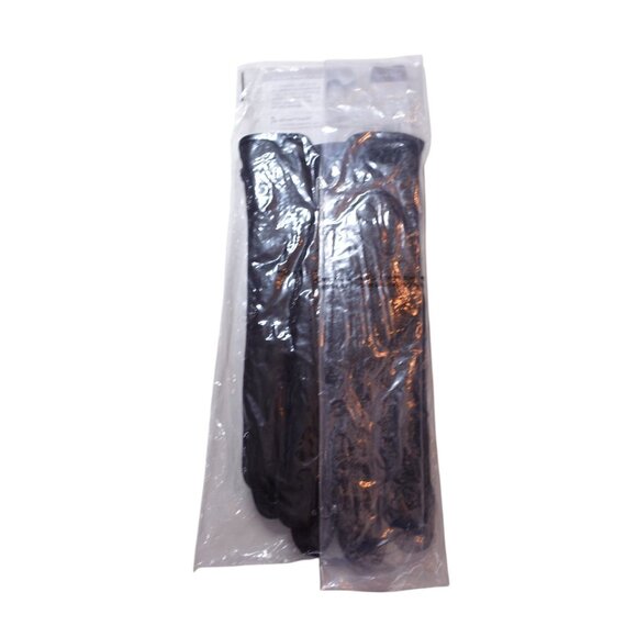 NWT Isotoner Men's Genuine Leather Gloves Size M Black SmarTouch - Picture 3 of 6